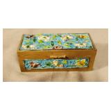 Small Chinese Cloisanne Brass Box