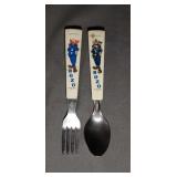 Bozo The Clown Spoon and Fork