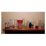 All Of the Nice Glassware On top Of Shelf