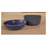 Hairline Crack, Blue Stoneware, Bowl Is Good
