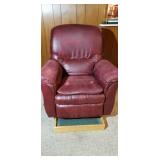 Worn Leather Lazy Boy Recliner Rocker