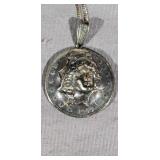1909 Siver Half Dollar Made into Pendant