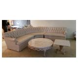 Beautiful Mid Century Tufted Back Wrap Around