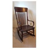 Nice Bentwood Antique Rocker, Very Good