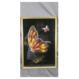 Vintage Embroidery Crewel Collage Art