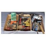 3 Boxes of Good Tools, Pliers, Drill, S-K