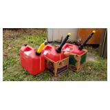 3 Good Condition 2 Gallon Gas Cans