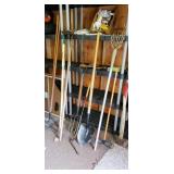 Axe, Shovel, Pitchfork, Rakes