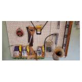 All Supplies Hanging On Board