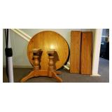 Walter of Wabash Oak Dining Table, 4 Leaves