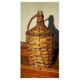 Old Wicker Wine Jug