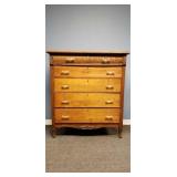 Turn of the Century, Large Glass Pull Chest of