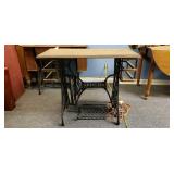 Singer Sew Machine Base and Cabinet, No Drawers