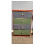 Painted 4 Dtawer Chest Of Drawers