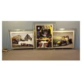 3 Lighted Red Bull Racing Advertising Signs