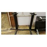 2 Cast Iron Table Bases