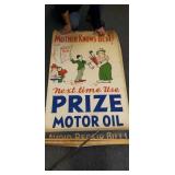 3 Early Large Prize Motor Oil Posters, Originals