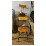 3 Vintage School Chairs