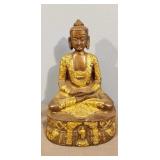 7in. Buddha Brass Figure