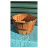 Nice Apple Basket With Wood Handle