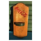 12????  Wooden Coca Cola Ice Pick Holder