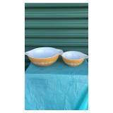 2- Pyrex Mixing Bowls