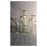 3 - Vintage Glass Jars