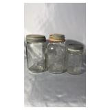 Vintage Kerr, Ball and Drey Mason Jars All With