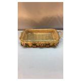 Vintage Pyrex Baking Dish In Basket