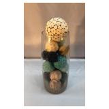 Glass Vase Of Decorative Balls