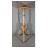 Oak, Walnut, And Cherry Pedestal Table