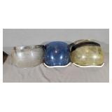 3 Vintage Motorcycle Face Bubnle Shields
