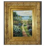 Beautiful Gleason Oil Painting, Wright at Home