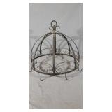 16" Wrought Iron Hanging Garden Display Rack