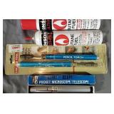 Nice Vintage Pocket Scope, Butane Pencil Torches