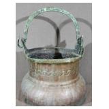 9" Copper Chamber Pot, Nice Petina