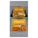 3 Rough Old Fishing Tackle Boxes