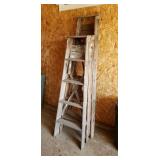 3 Wooden 6ft. Ladders