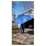 Aluminum Bud Light Party Umbrella