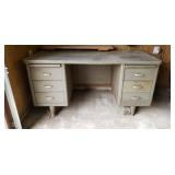 Large Industrial Steel Desk