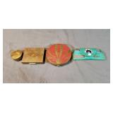 Art Nouveau Powder Case, Vintage Makeup