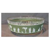 9" Gretian Gold Rimmed Serving Dish