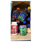 Box Full Of 2 Cycle Oil, and Naval Jelly