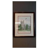 Will Bridges 1997 Signed Lithograph, Old Main