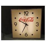 Coca Cola Lighted Clock
Works!   28" x 28"