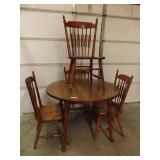 TELL CITY TABLE & 4 CHAIRS