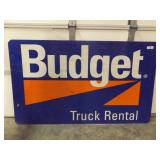 BUDGET TRUCK RENTAL 2 SIDED

59 X 35 METAL SIGN