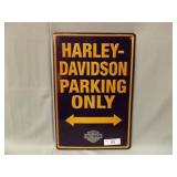 HARLEY DAVIDSON 

12 X 18 METAL SIGN PARKING
