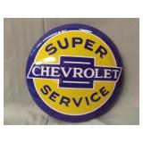 CHEVROLET SUPER SERVICE

16" METAL SIGN