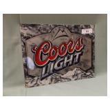 COORS LIGHT 

16 X 12 SIGN